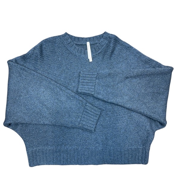 Aritzia Sweaters - Aritzia Babaton 100% Alpaca Knit Sweater Women Size Large Blue Dolman Pullover